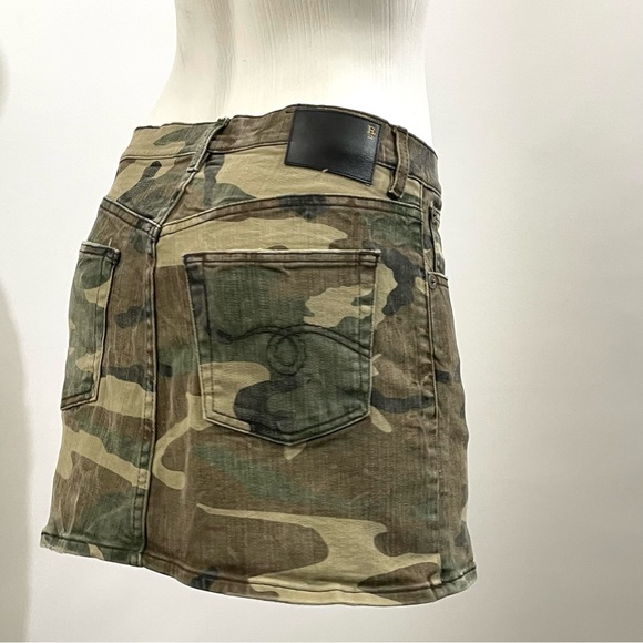R13
Camouflage Denim Mini Skirt Made in Italy - Picture 7 of 13
